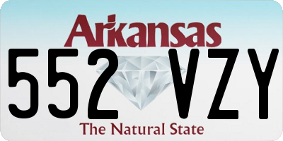 AR license plate 552VZY