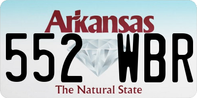 AR license plate 552WBR