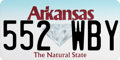 AR license plate 552WBY