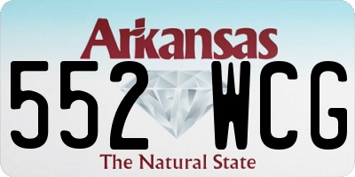 AR license plate 552WCG
