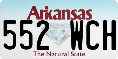 AR license plate 552WCH