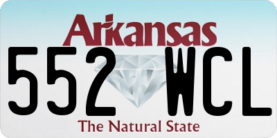 AR license plate 552WCL