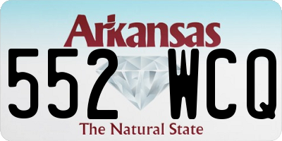 AR license plate 552WCQ