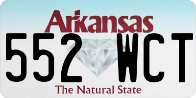 AR license plate 552WCT