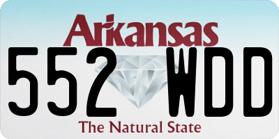 AR license plate 552WDD
