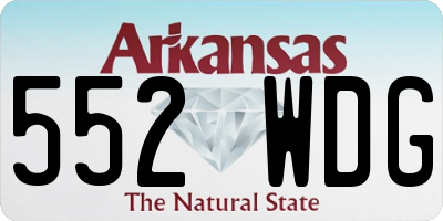 AR license plate 552WDG