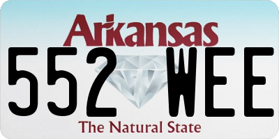 AR license plate 552WEE