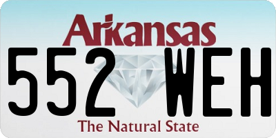 AR license plate 552WEH