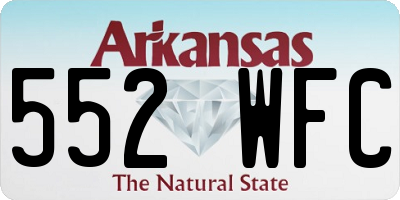 AR license plate 552WFC