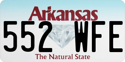 AR license plate 552WFE