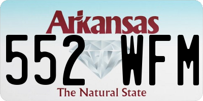 AR license plate 552WFM