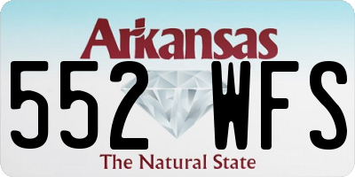 AR license plate 552WFS
