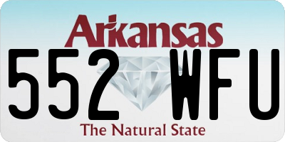 AR license plate 552WFU