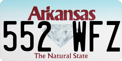 AR license plate 552WFZ
