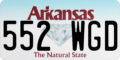 AR license plate 552WGD