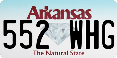 AR license plate 552WHG
