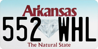 AR license plate 552WHL