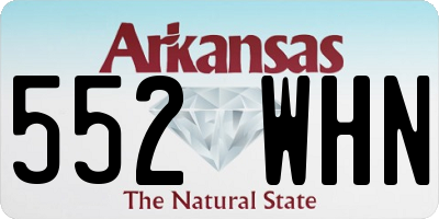 AR license plate 552WHN