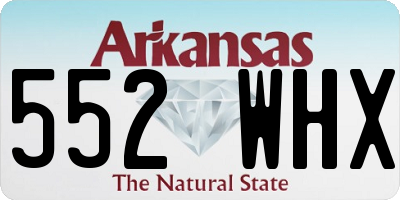 AR license plate 552WHX