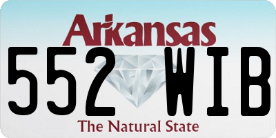 AR license plate 552WIB