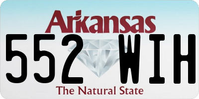 AR license plate 552WIH