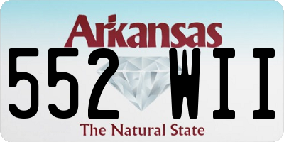 AR license plate 552WII