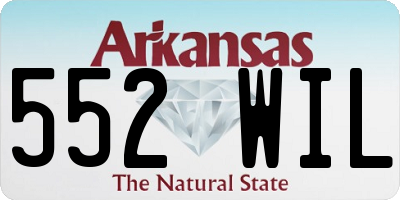 AR license plate 552WIL
