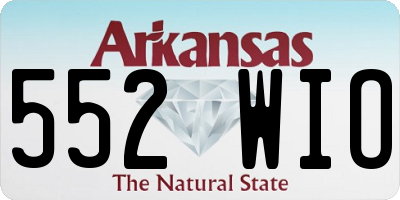 AR license plate 552WIO