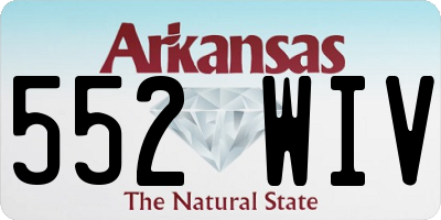 AR license plate 552WIV