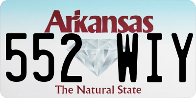 AR license plate 552WIY