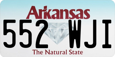 AR license plate 552WJI