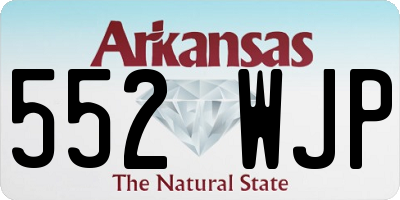 AR license plate 552WJP