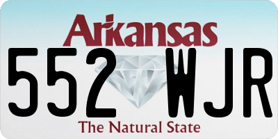 AR license plate 552WJR