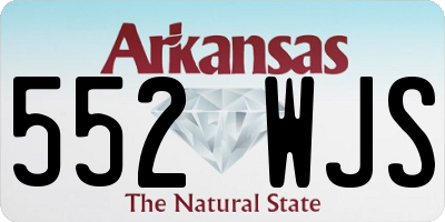AR license plate 552WJS