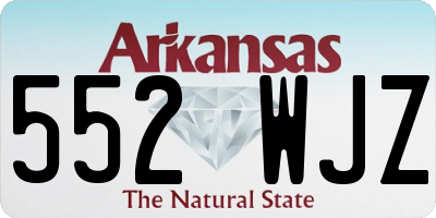 AR license plate 552WJZ
