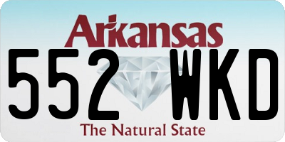 AR license plate 552WKD