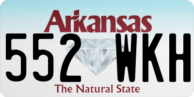 AR license plate 552WKH
