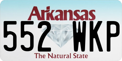 AR license plate 552WKP