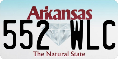AR license plate 552WLC