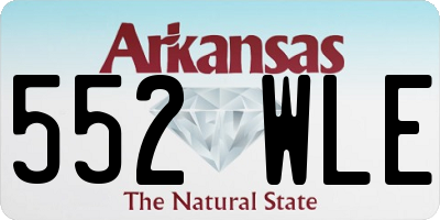 AR license plate 552WLE