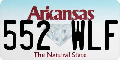 AR license plate 552WLF