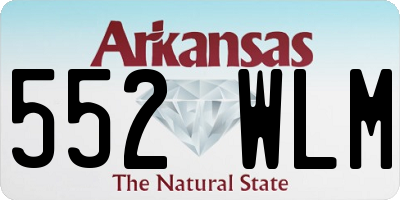 AR license plate 552WLM