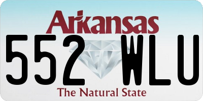 AR license plate 552WLU