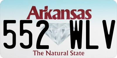 AR license plate 552WLV