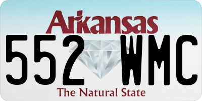 AR license plate 552WMC