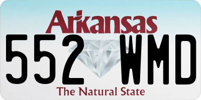 AR license plate 552WMD