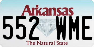 AR license plate 552WME