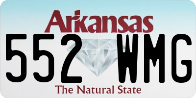 AR license plate 552WMG