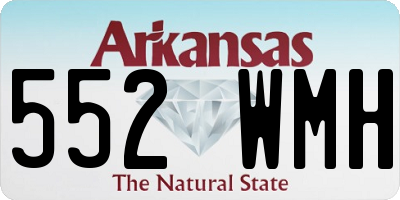 AR license plate 552WMH