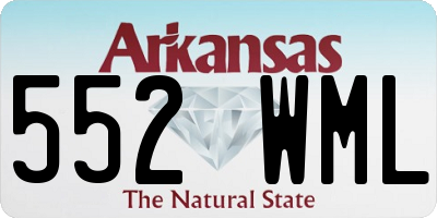 AR license plate 552WML